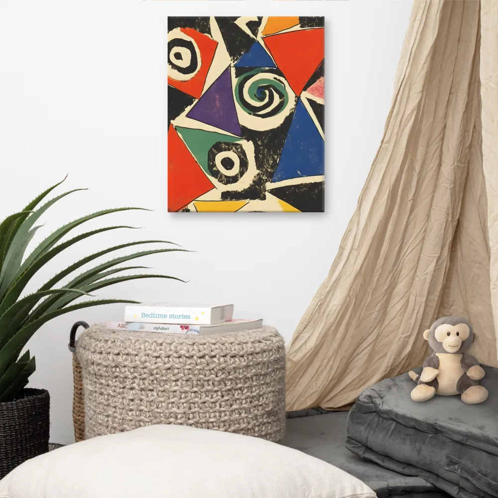 Dynamic Geometric Abstraction | Canvas | 16″×20″