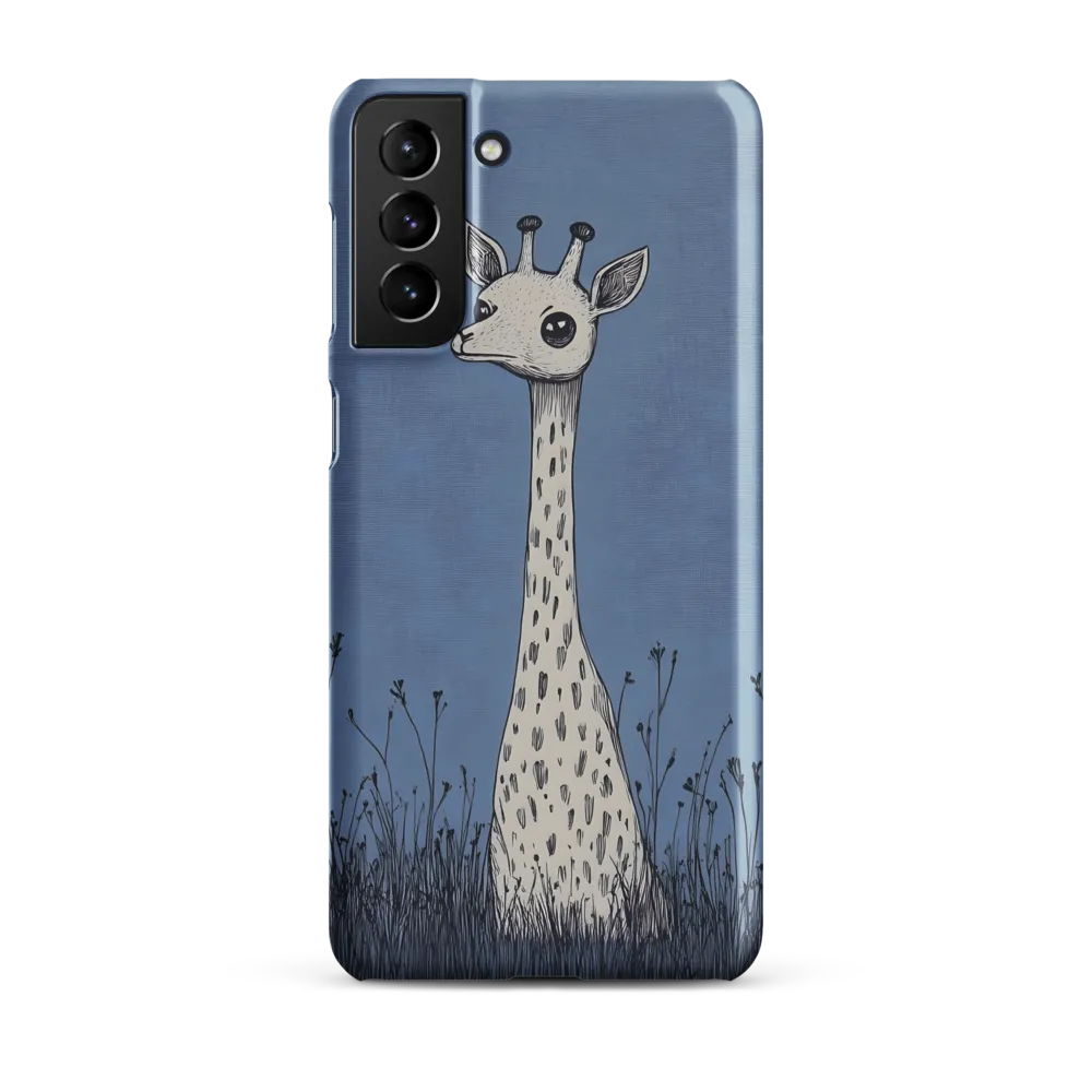 Whimsical Giraffe in Blue
