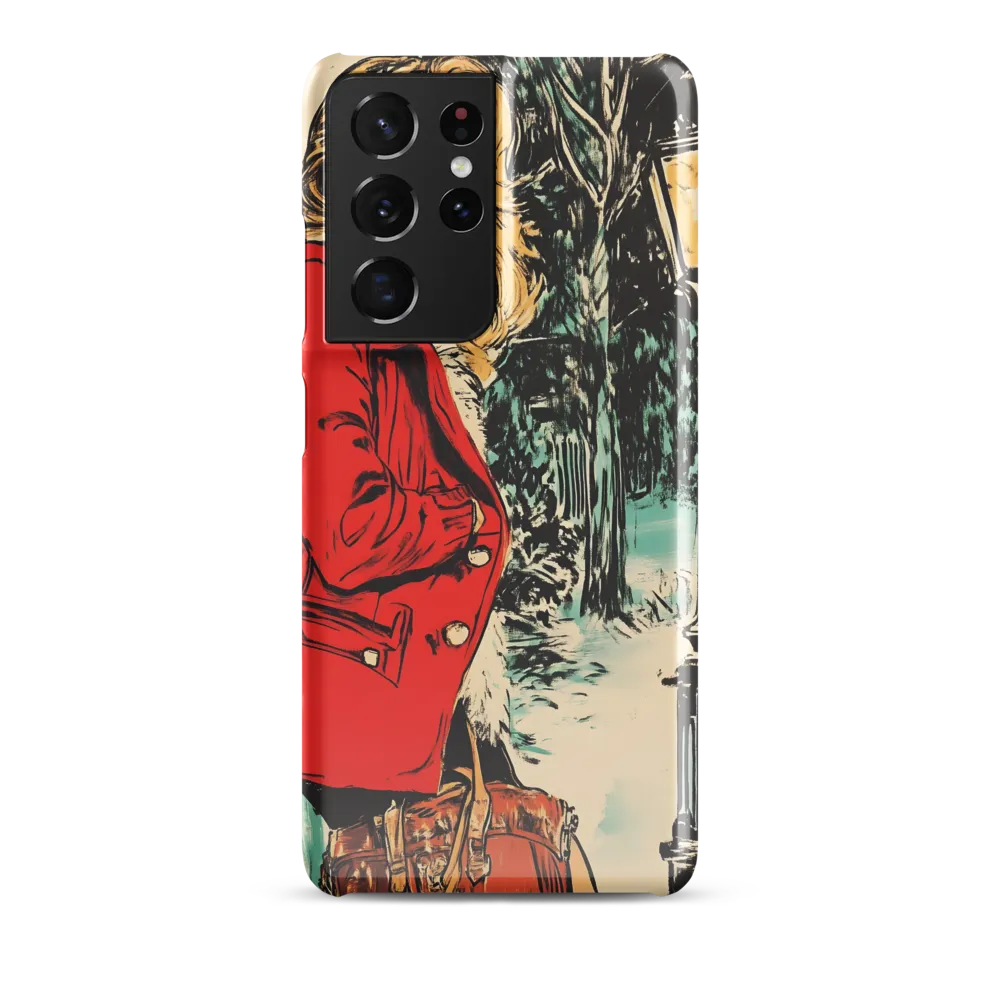 Winter Glamour in Red | Phone Case |  S21 Ultra | Snap Case | Glossy