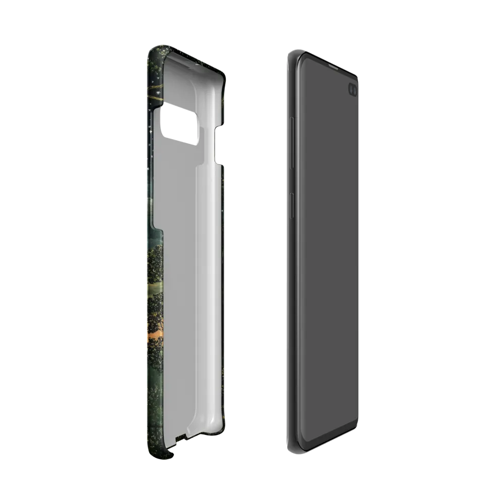 Mystical Nightscape Under the Full Moon | Phone Case |  S10 | Snap Case | Matte