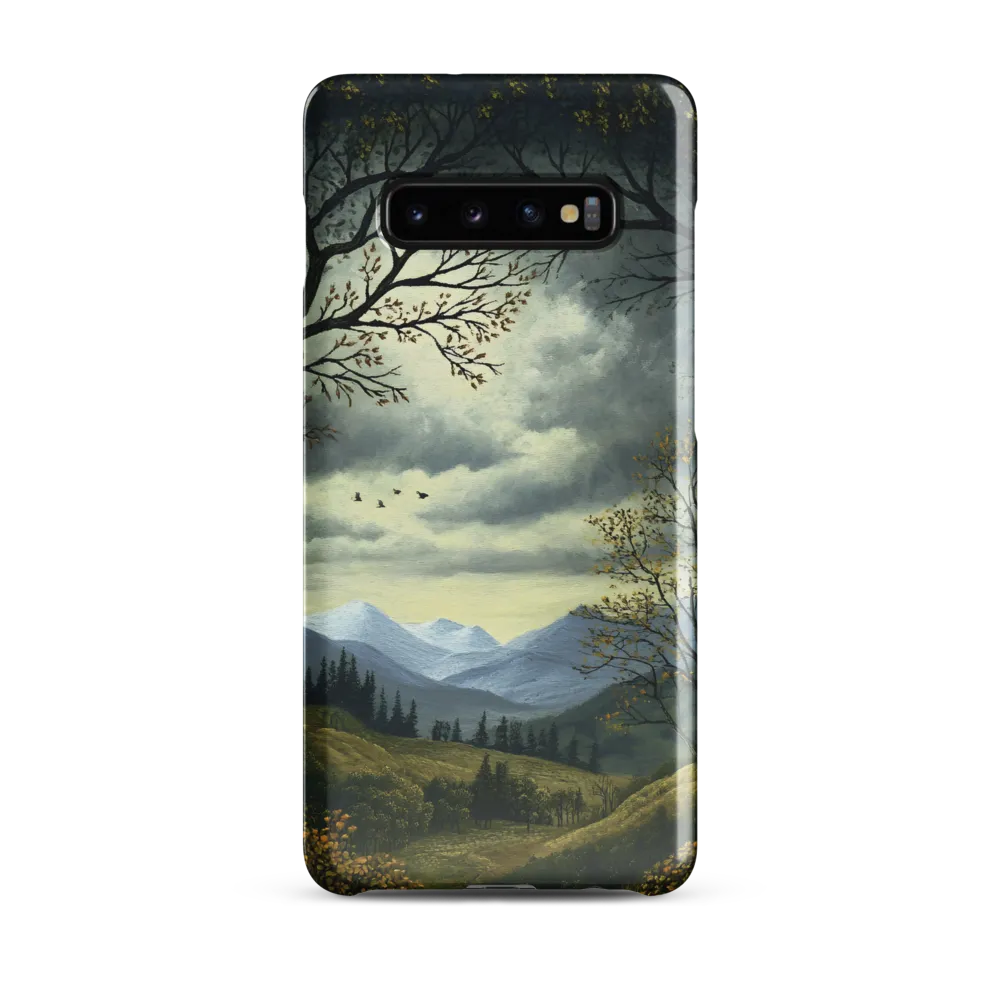 Nature's Embrace: A Tranquil Mountain Landscape | Phone Case |  S10 Plus | Snap Case | Glossy