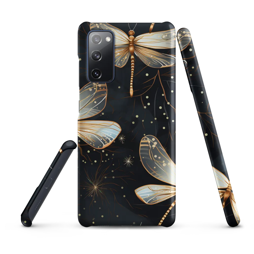 Ethereal Dance: Dragonflies in a Midnight Garden