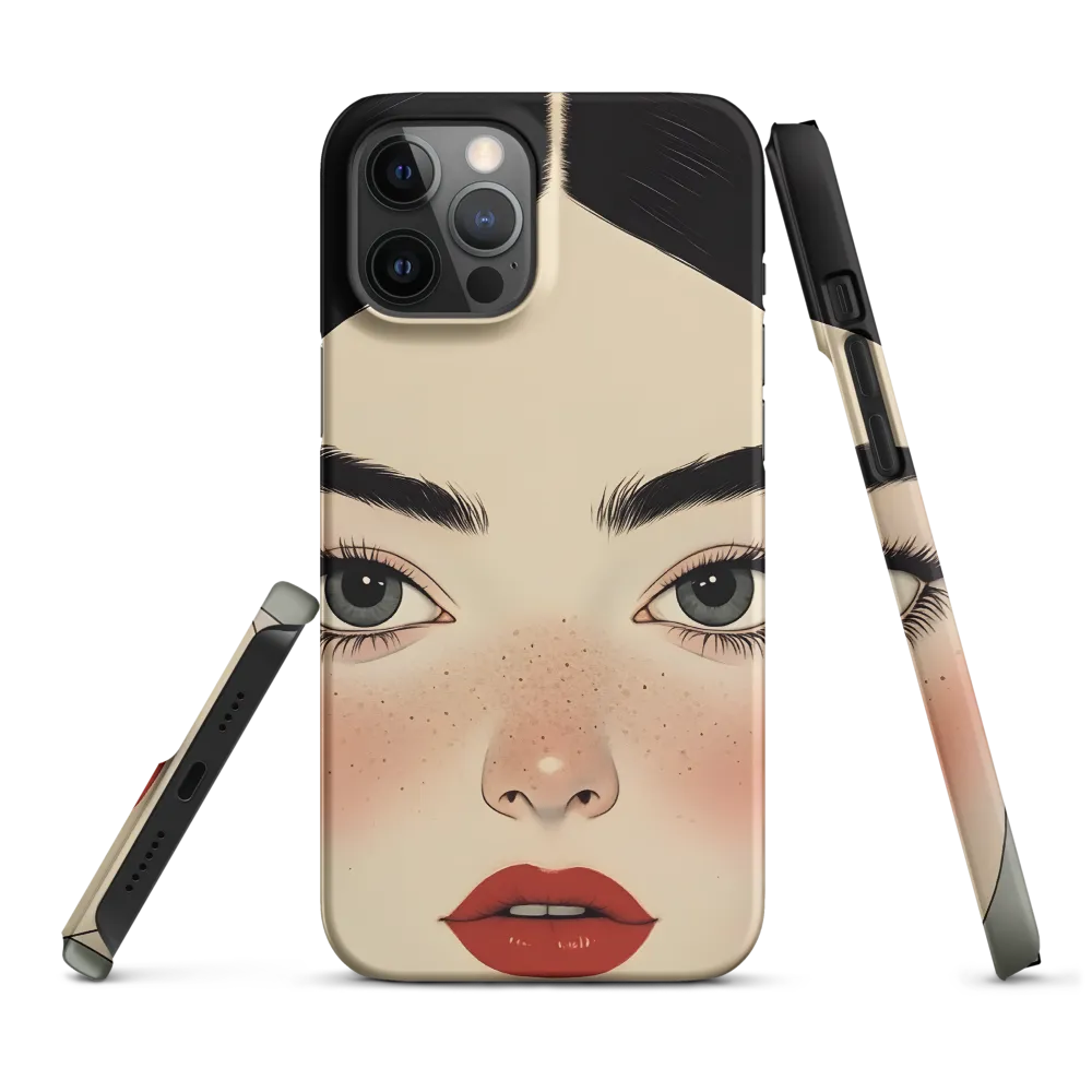 Serenity Captured: A Modern Portrait | Phone Case |  12 Pro Max | Snap Case | Matte