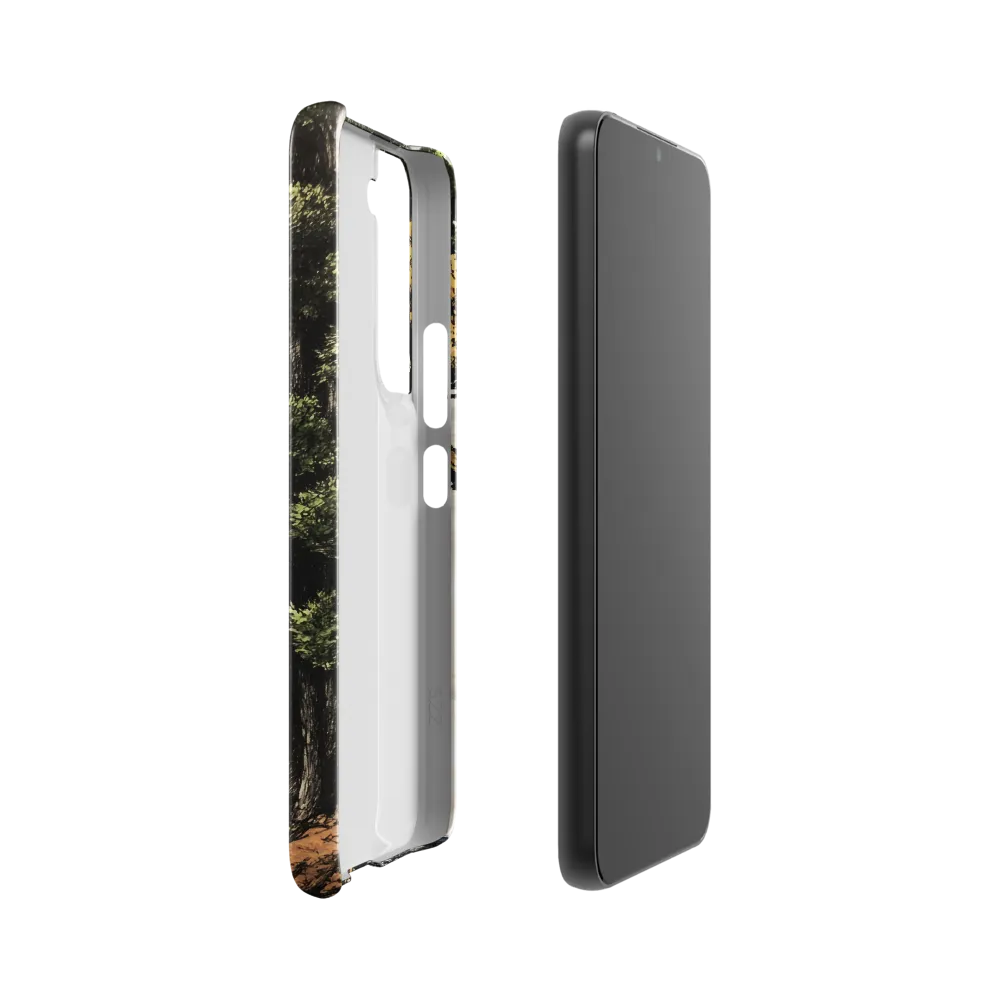 The Whispering Skull: A Surreal Encounter with Nature | Phone Case |  S22 | Snap Case | Glossy