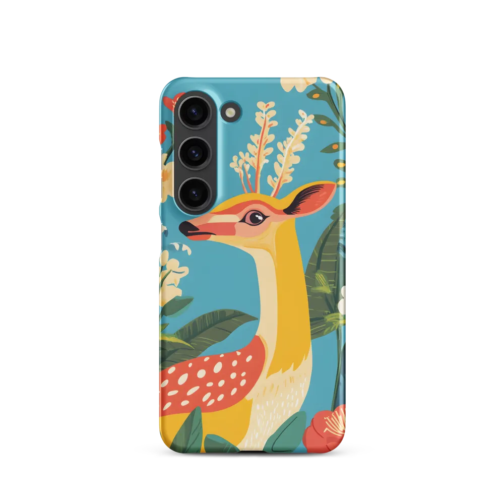 Serene Majesty: A Vibrant Deer Amidst Flora