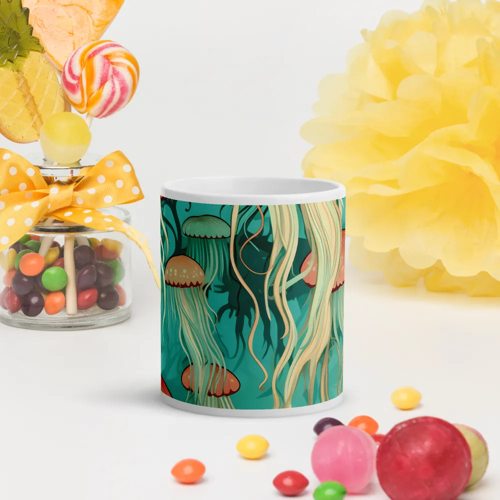 Ethereal Dance of Jellyfish | Mugs | Multiple Sizes & Colors