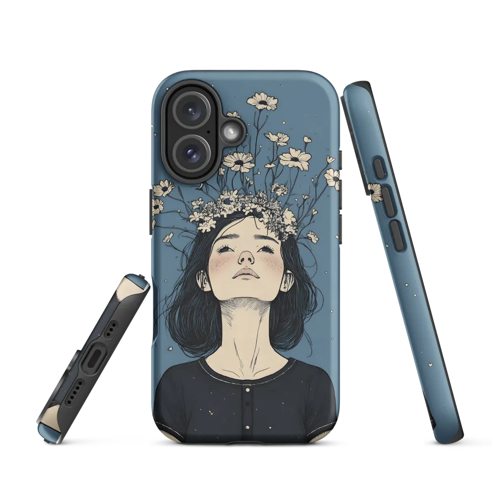 Floral Serenity: A Portrait of Tranquility | Phone Case