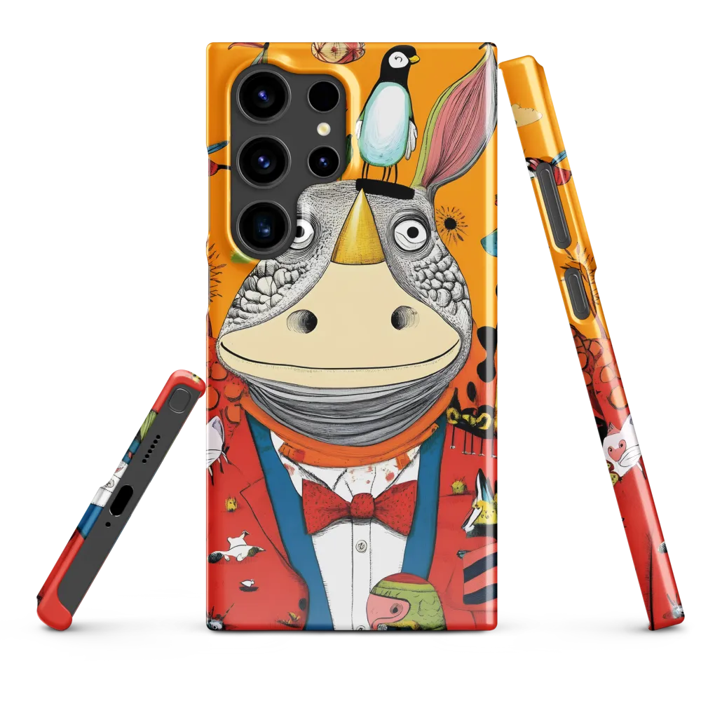 Whimsical Rhinoceros: A Playful Encounter