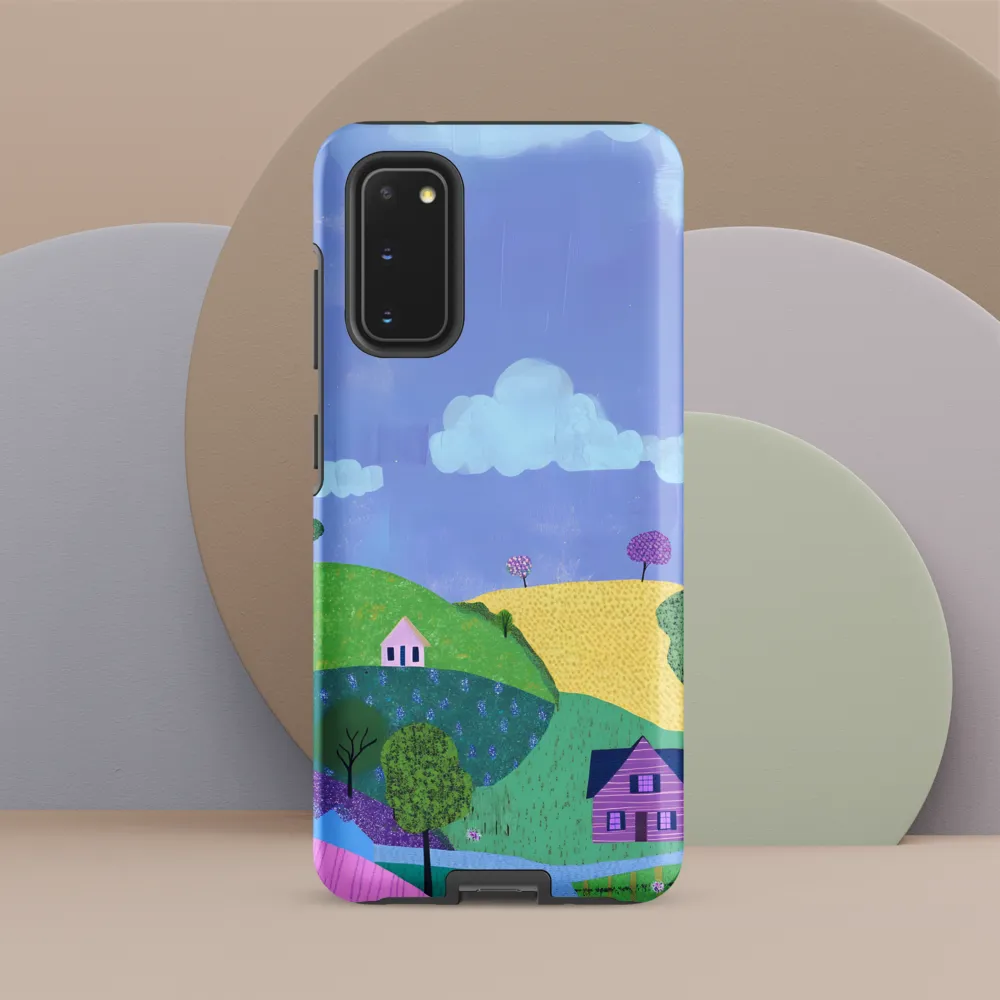 Whimsical Hills and Quaint Homes | Phone Case |  S20 | Tough Case | Matte