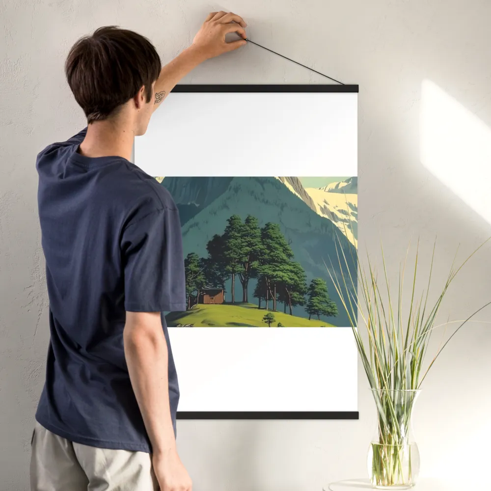 Whispers of Tranquility | Poster With Black Wood Hanger | 24″×36″