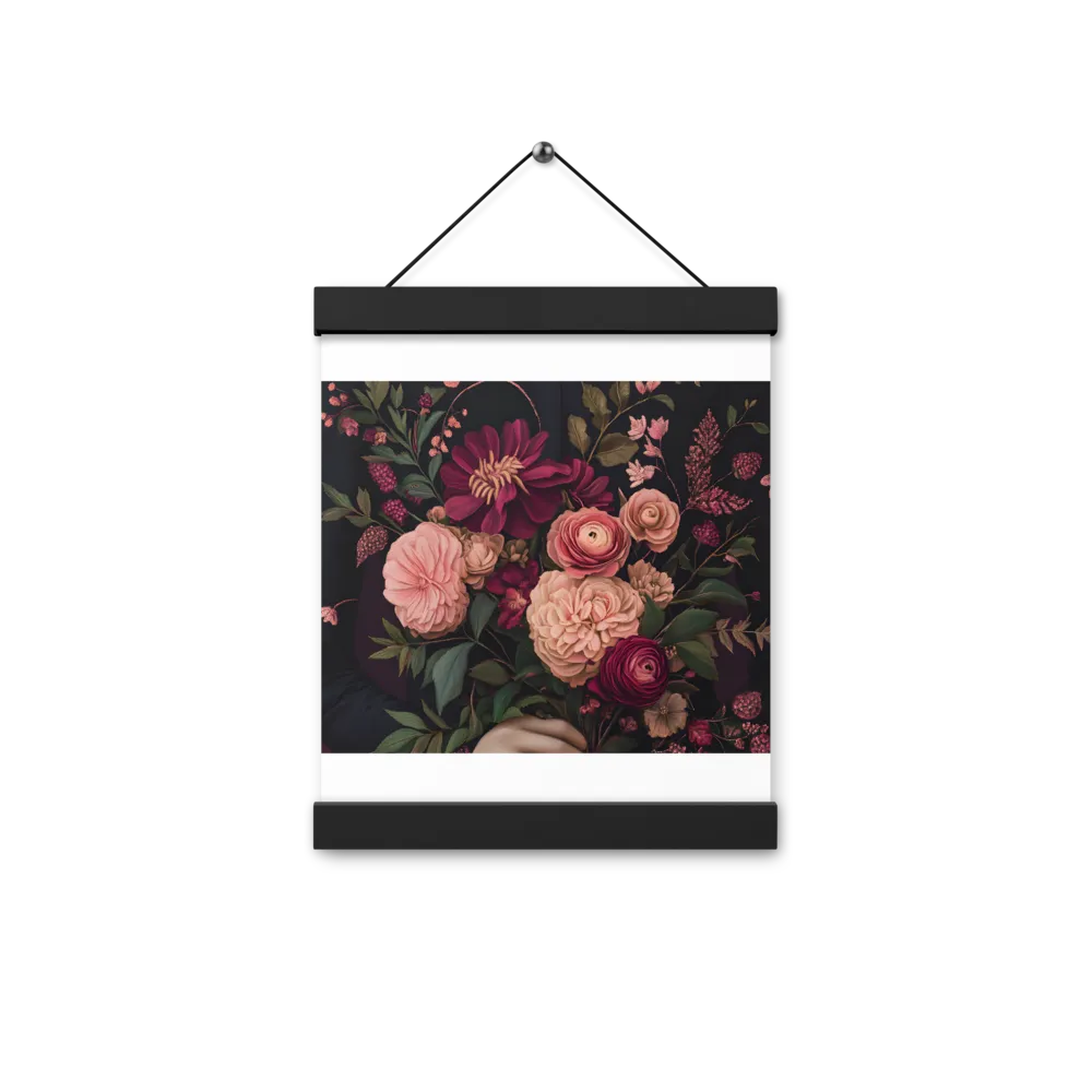 Botanical Elegance | Poster With Black Wood Hanger | 8″×10″