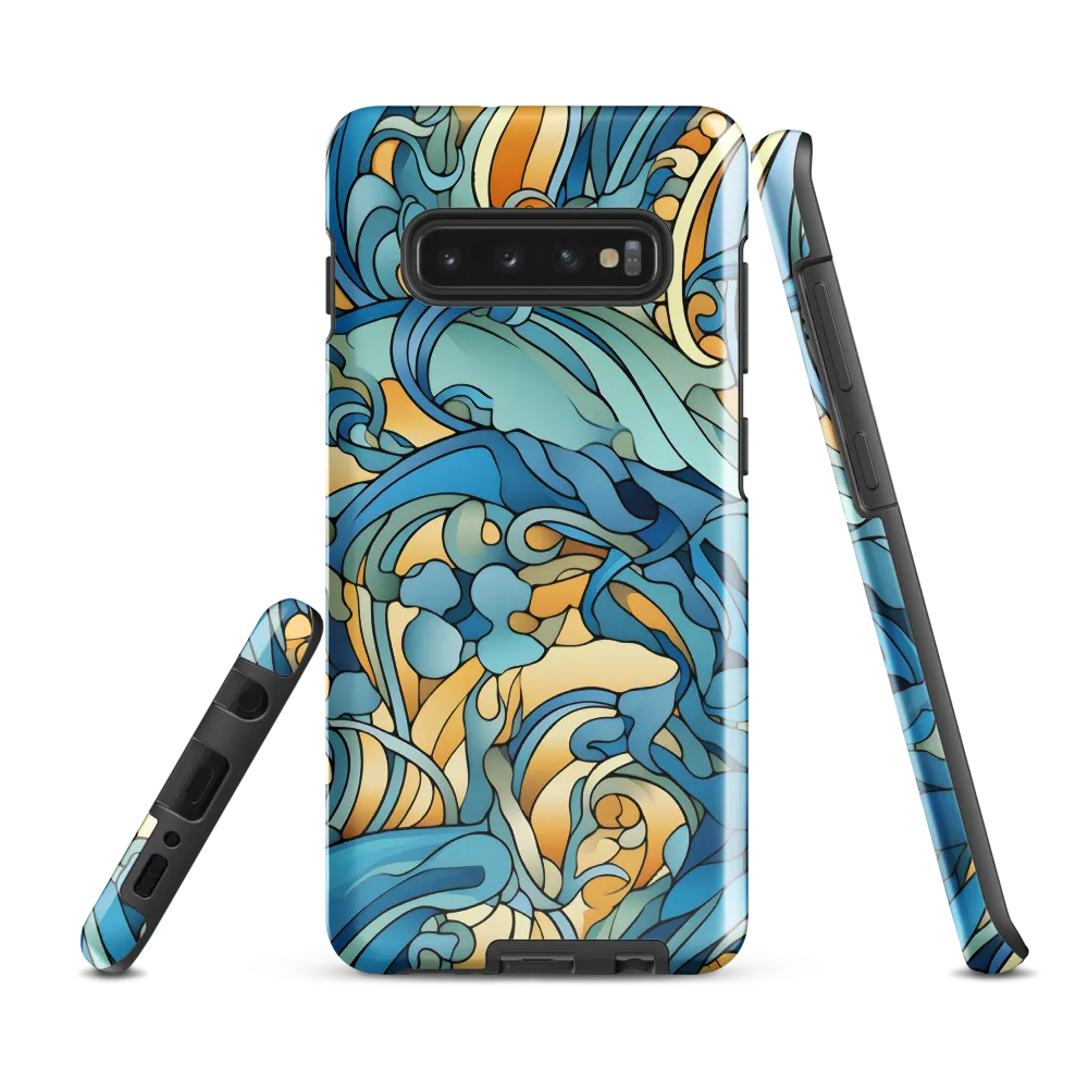 Dancing Waves of the Ocean | Phone Case |  S10 Plus | Tough Case | Glossy