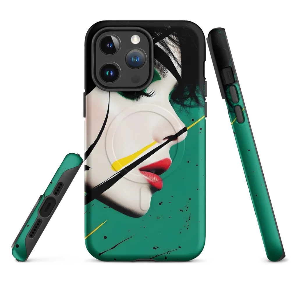 Emerald Profile with Ink and Yellow Accent