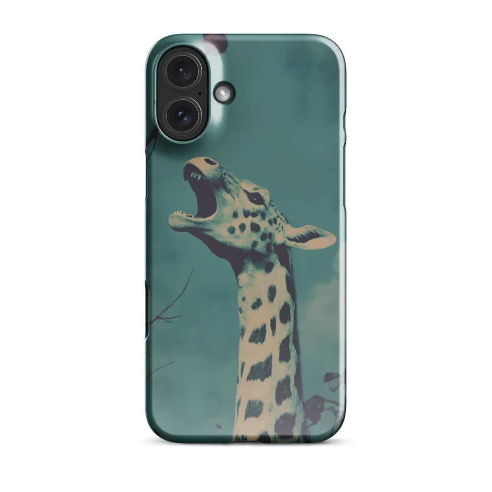 Whispers of the Tall: A Surreal Giraffe Encounter | Phone Case |  16 Plus | Snap Case | Glossy