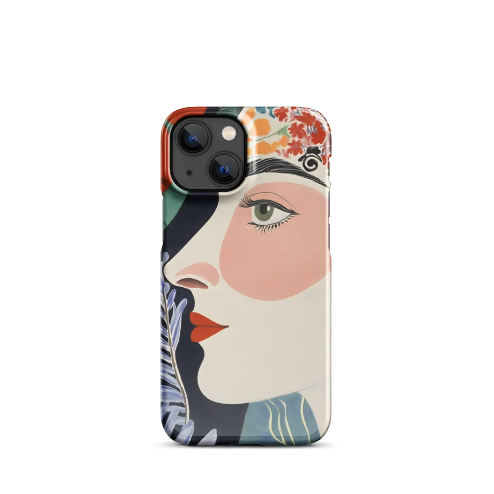Floral Serenade: A Modern Portrait