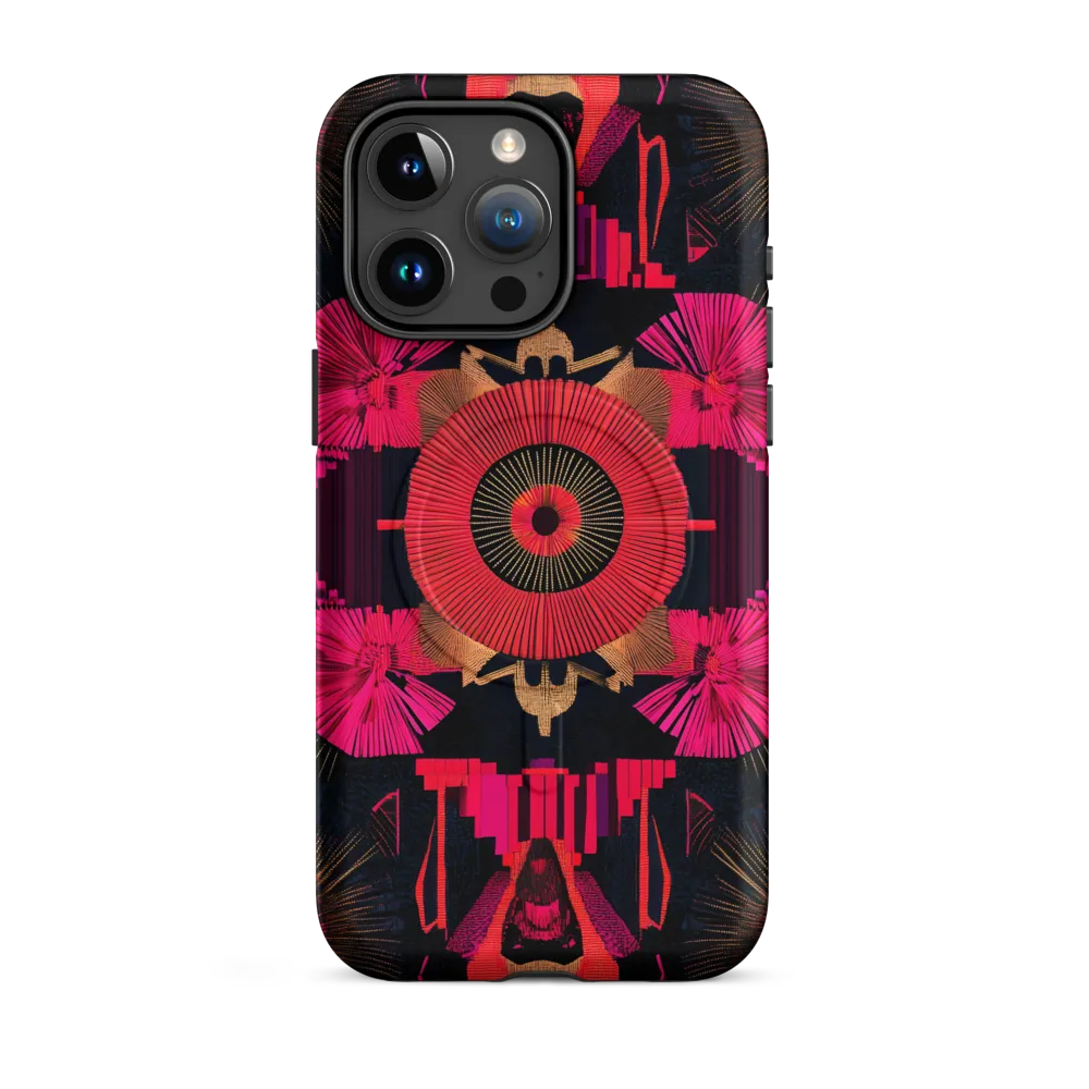 Dynamic Geometric Symphony | Phone Case |  15 Pro Max | MagSafe® Tough Case | Matte