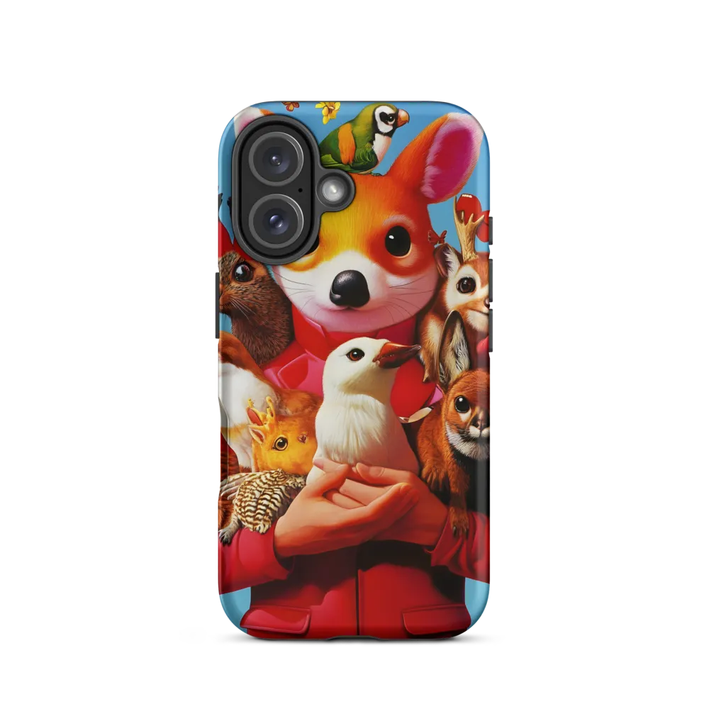 Harmony in Whimsy: A Modern Animal Ensemble | Phone Case