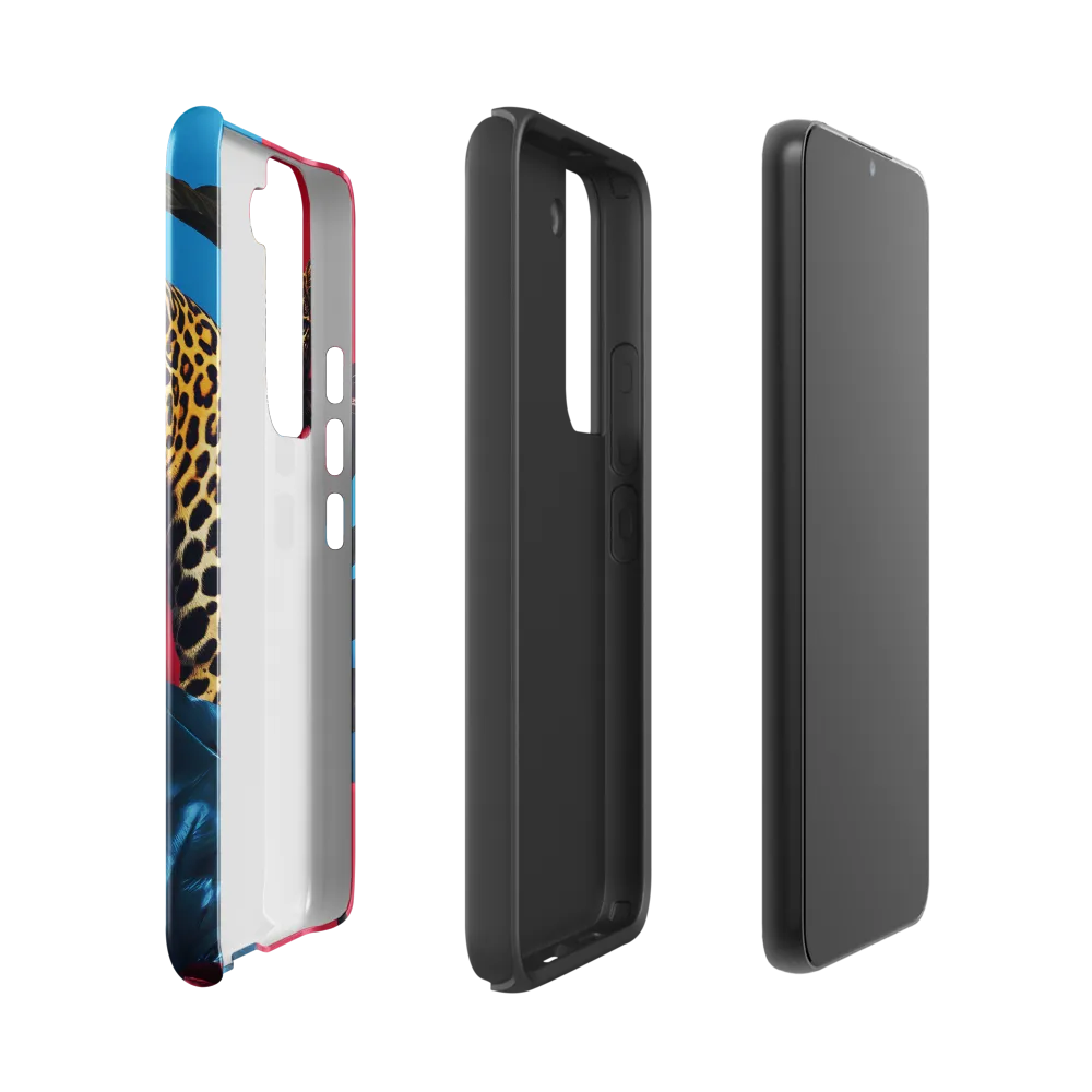 Playful Leopard in Vibrant Paradise