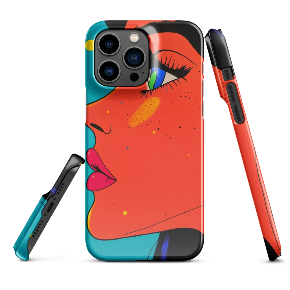 Vibrant Feminine Profile in Pop Art