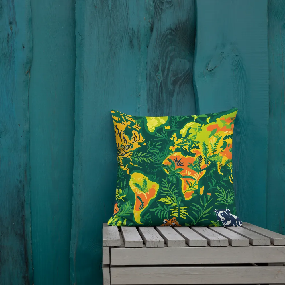 Nature's Tapestry: A World Interwoven | Pillow & Pillow Case | Multiple Sizes