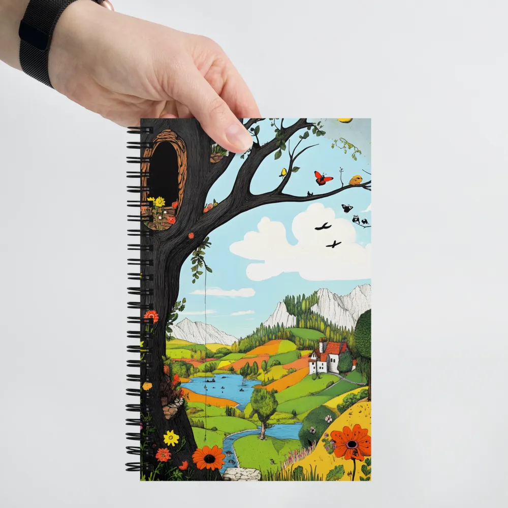 Whimsical Harmony in Nature | Spiral Notebook