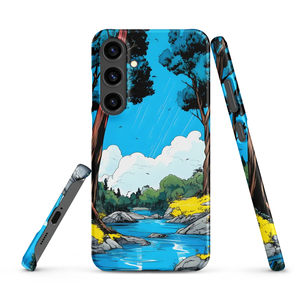 Tranquil River in a Comic Landscape