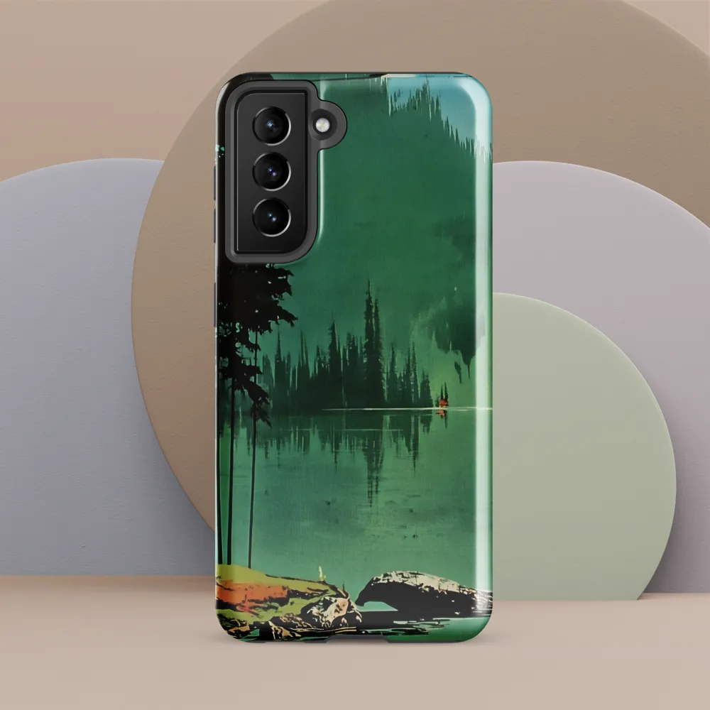 Serenity Reflected: A Tranquil Lake Scene