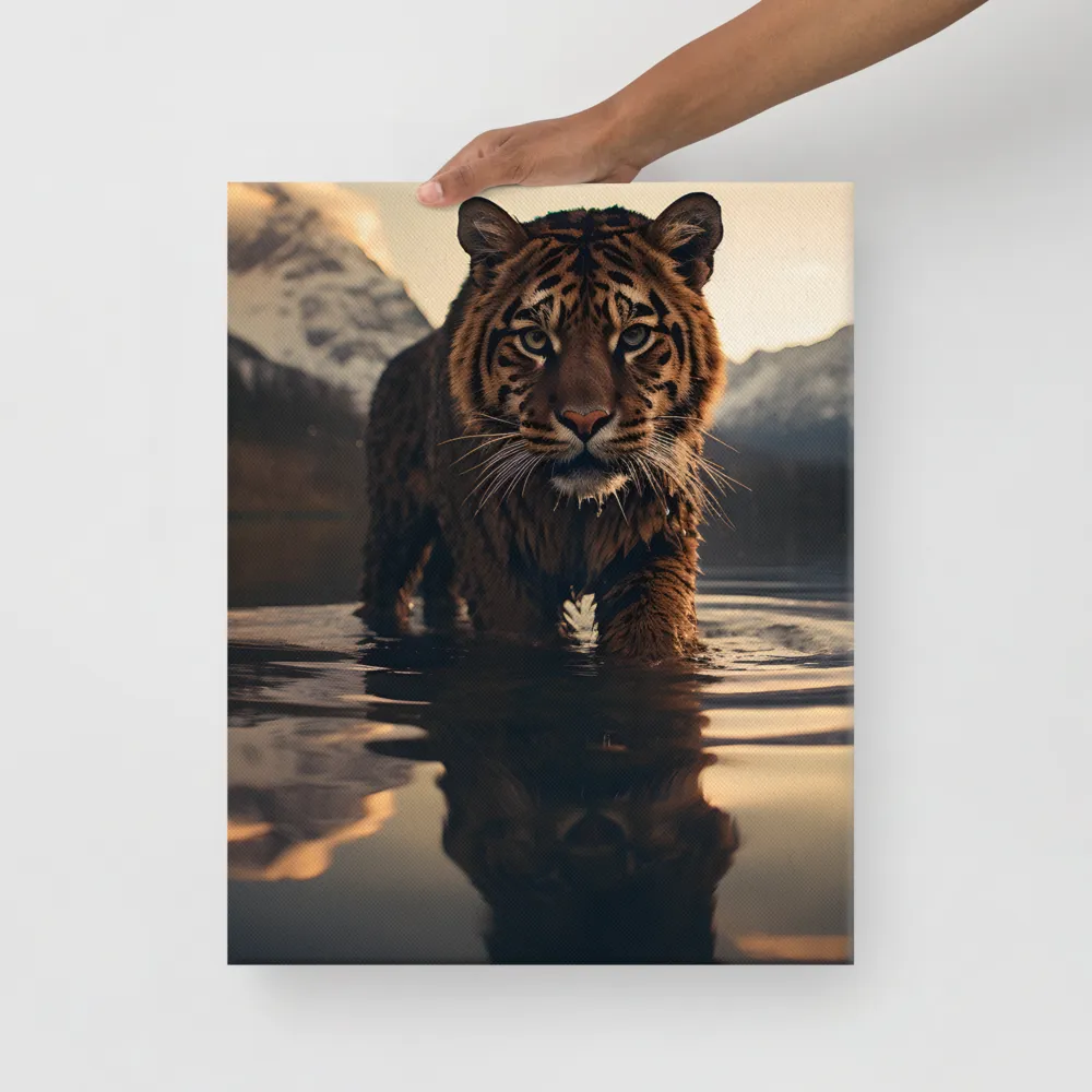 Majestic Reflection: The Tiger's Domain