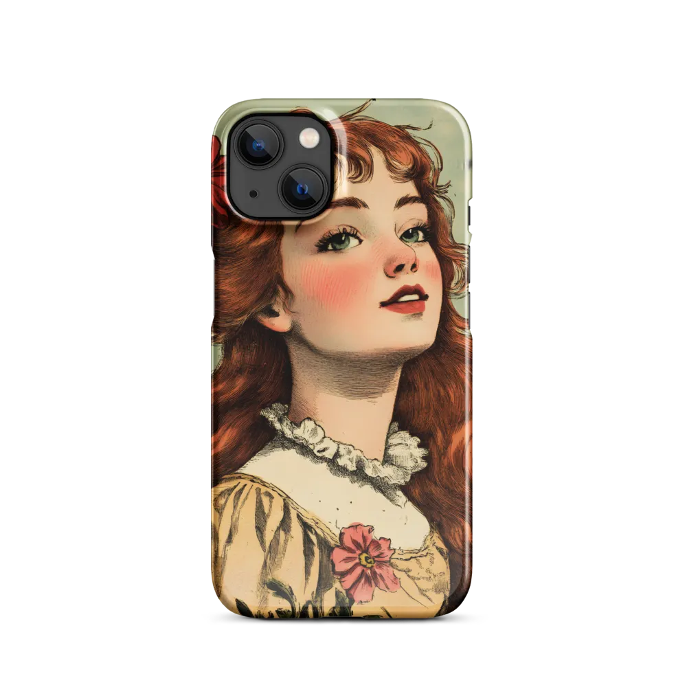 Whimsical Portrait of a Flower-Adorned Girl