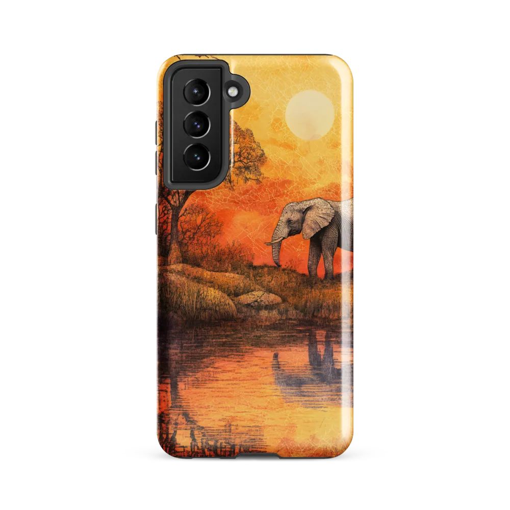 Elephant's Serenity at Dusk