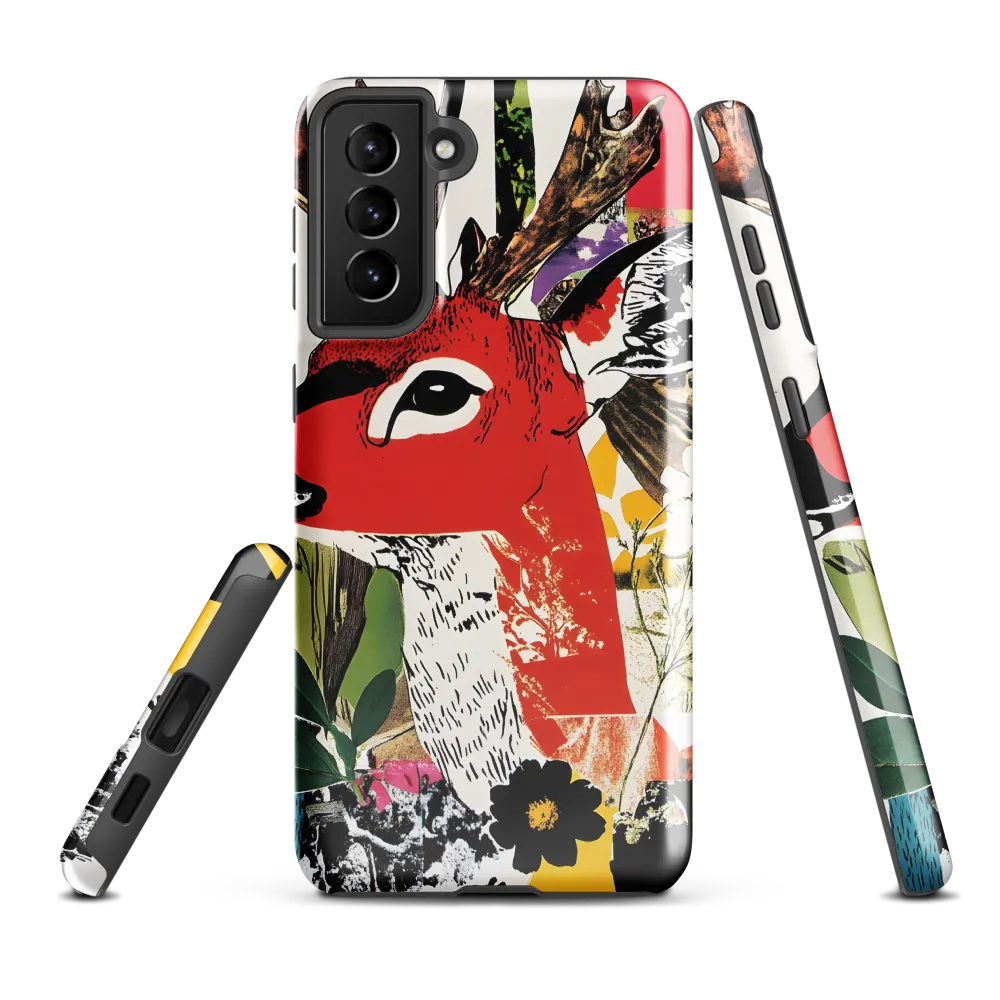 Vibrant Harmony: The Deer in Nature | Phone Case |  S21 Plus | Tough Case | Glossy