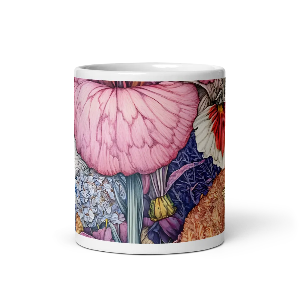 Blooming Opulence | Mug with White inside | 11 oz