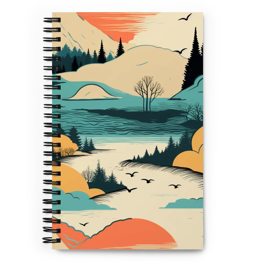 Tranquil Horizons | Spiral Notebook