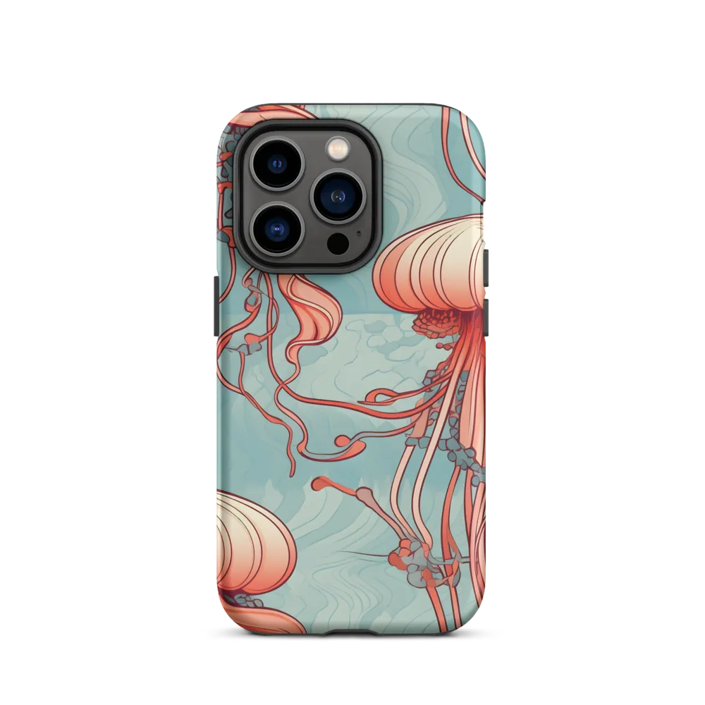 Ethereal Dance of Jellyfish | Phone Case |  14 Pro | Tough Case | Matte