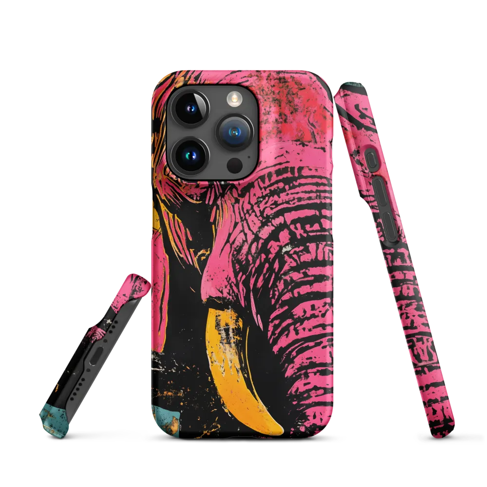 Bold Encounter: The Vibrant Elephant | Phone Case |  15 Pro | Snap Case | Matte