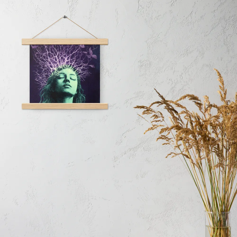 Whispers of Freedom | Poster With Oak Wood Hanger | 10″×10″