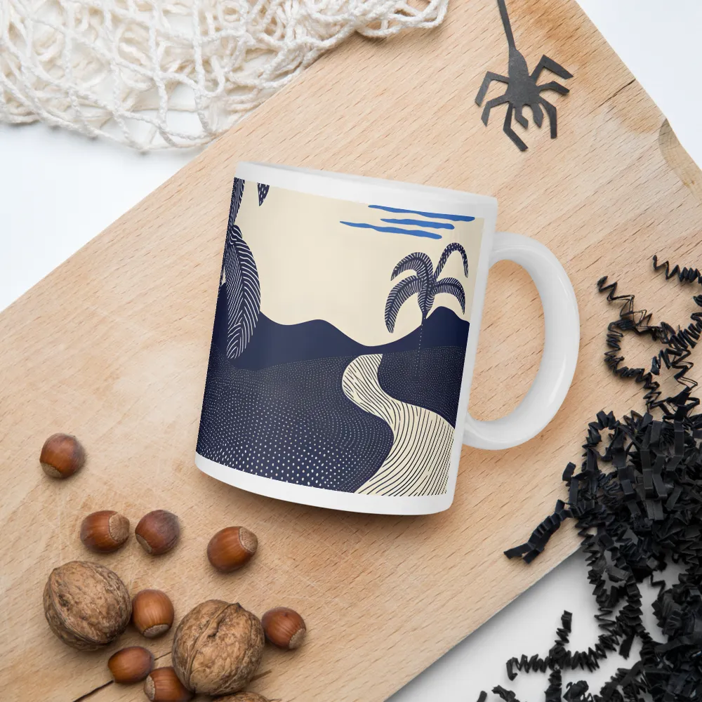 Tranquil Sunset in Modern Minimalism | Mugs | Multiple Sizes & Colors