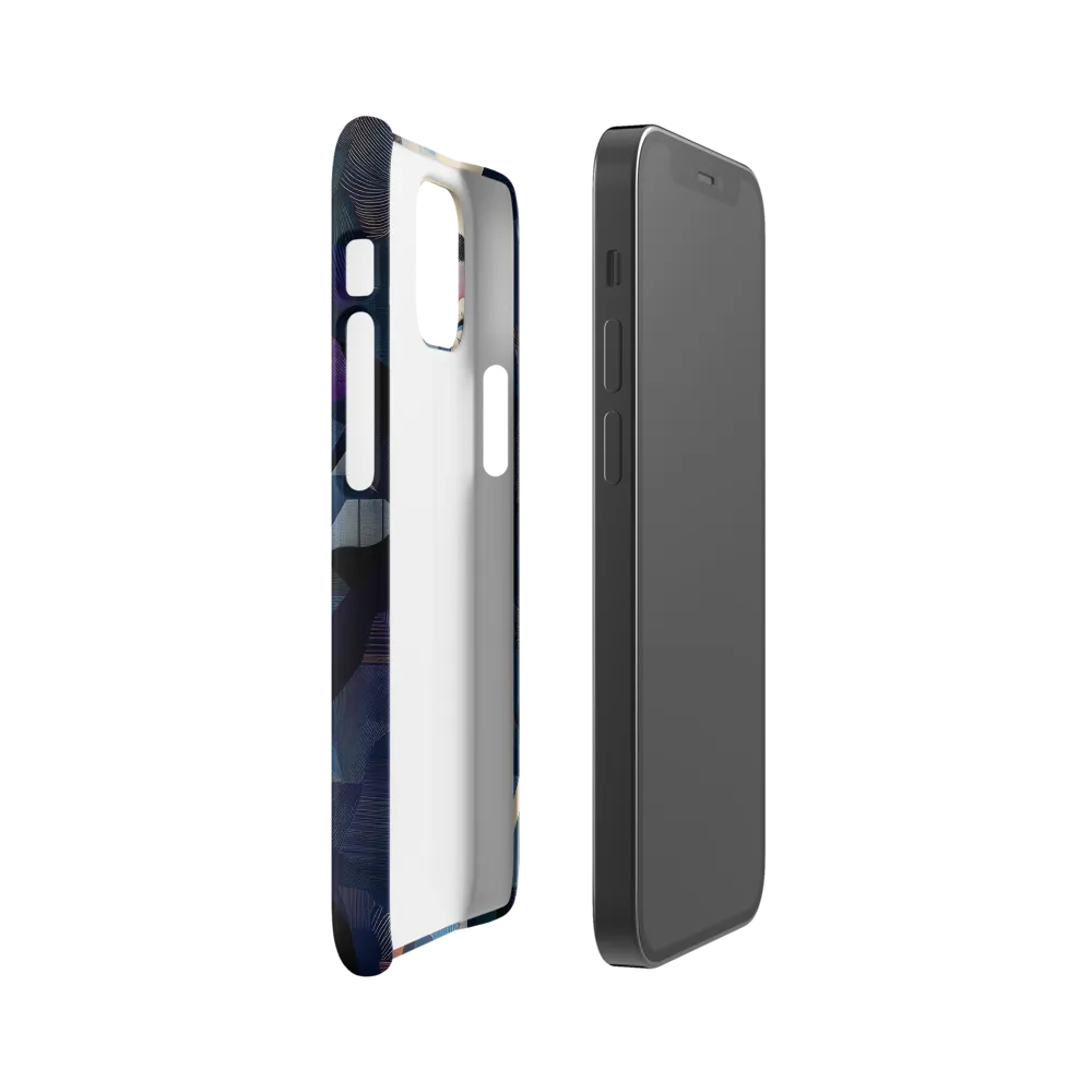 Fragmented Mystery: A Modern Portrait | Phone Case |  12 Mini | Snap Case | Matte