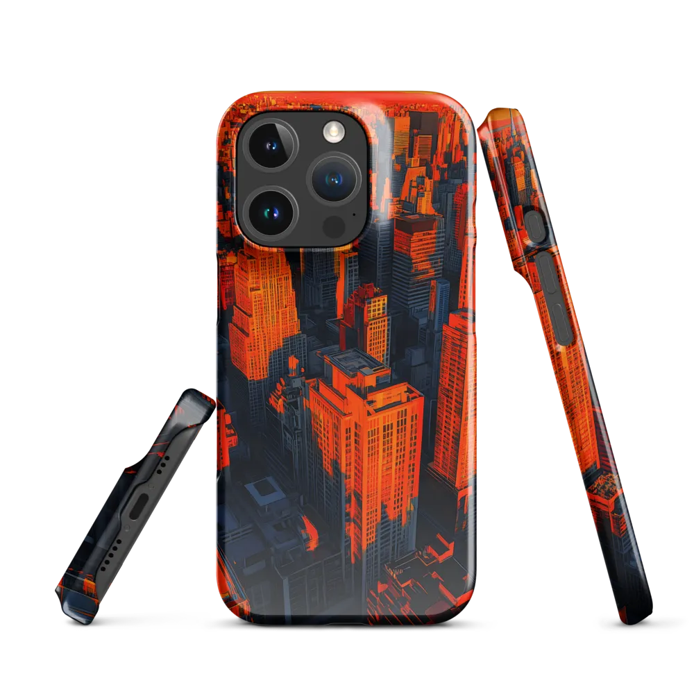 Urban Dawn: A Digital Ode to Skyscrapers | Phone Case |  16 Pro | Snap Case | Glossy