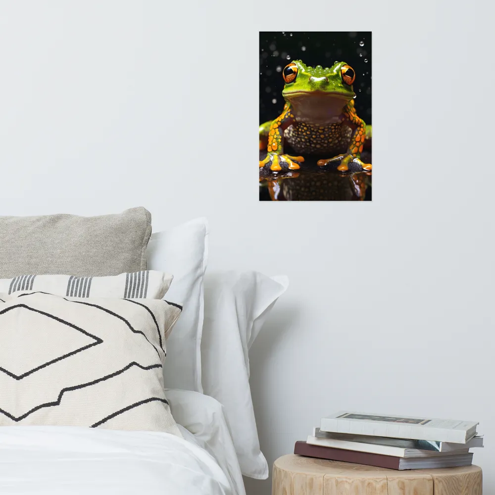 Emerald Elegance: The Frog in Focus | Poster | 12″×18″