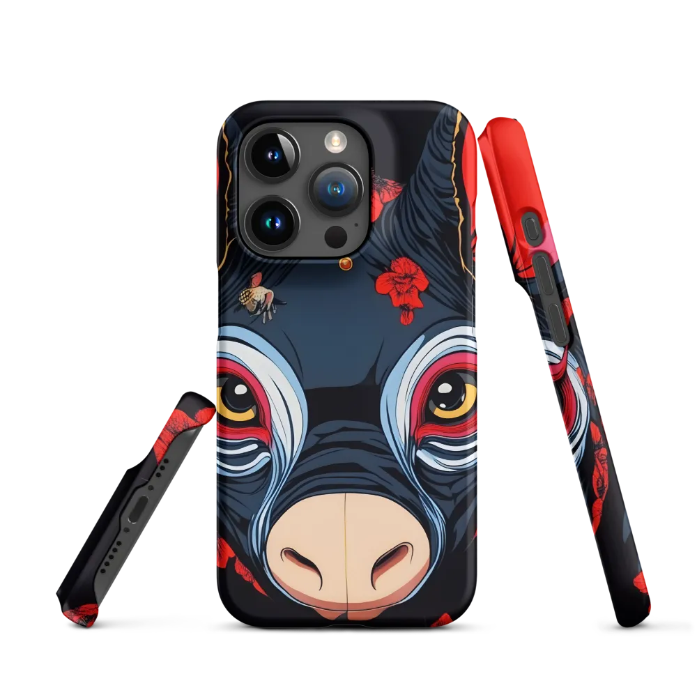 Mystical Bull with Floral Motifs
