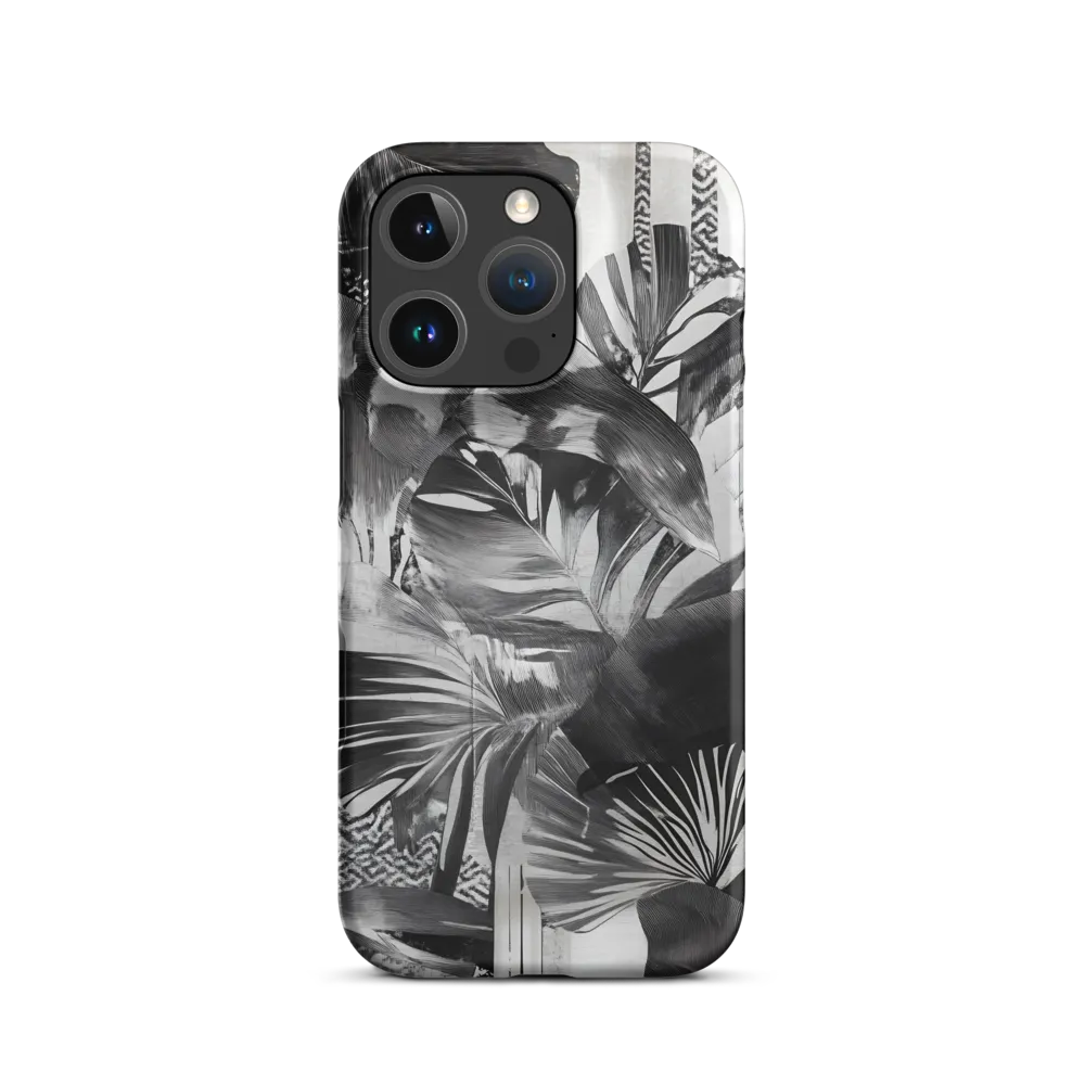 Monochrome Serenity in Tropical Foliage