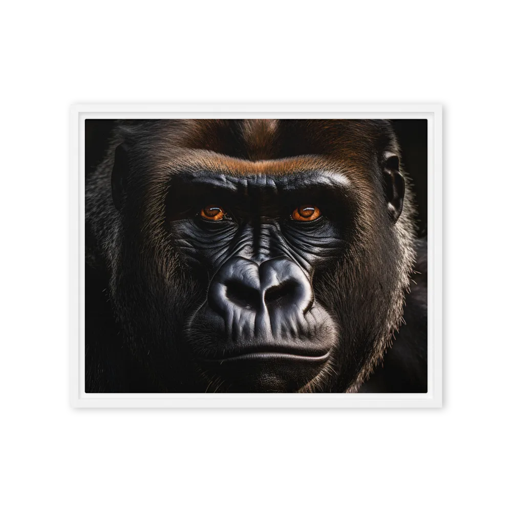 Majestic Gaze | Canvas with White Frame | 16″×20″