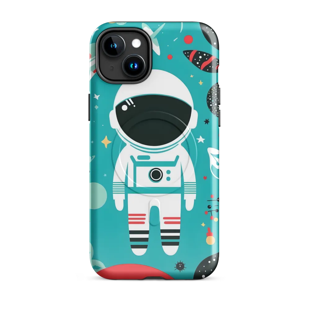 Whimsical Astronaut in Cosmic Wonderland