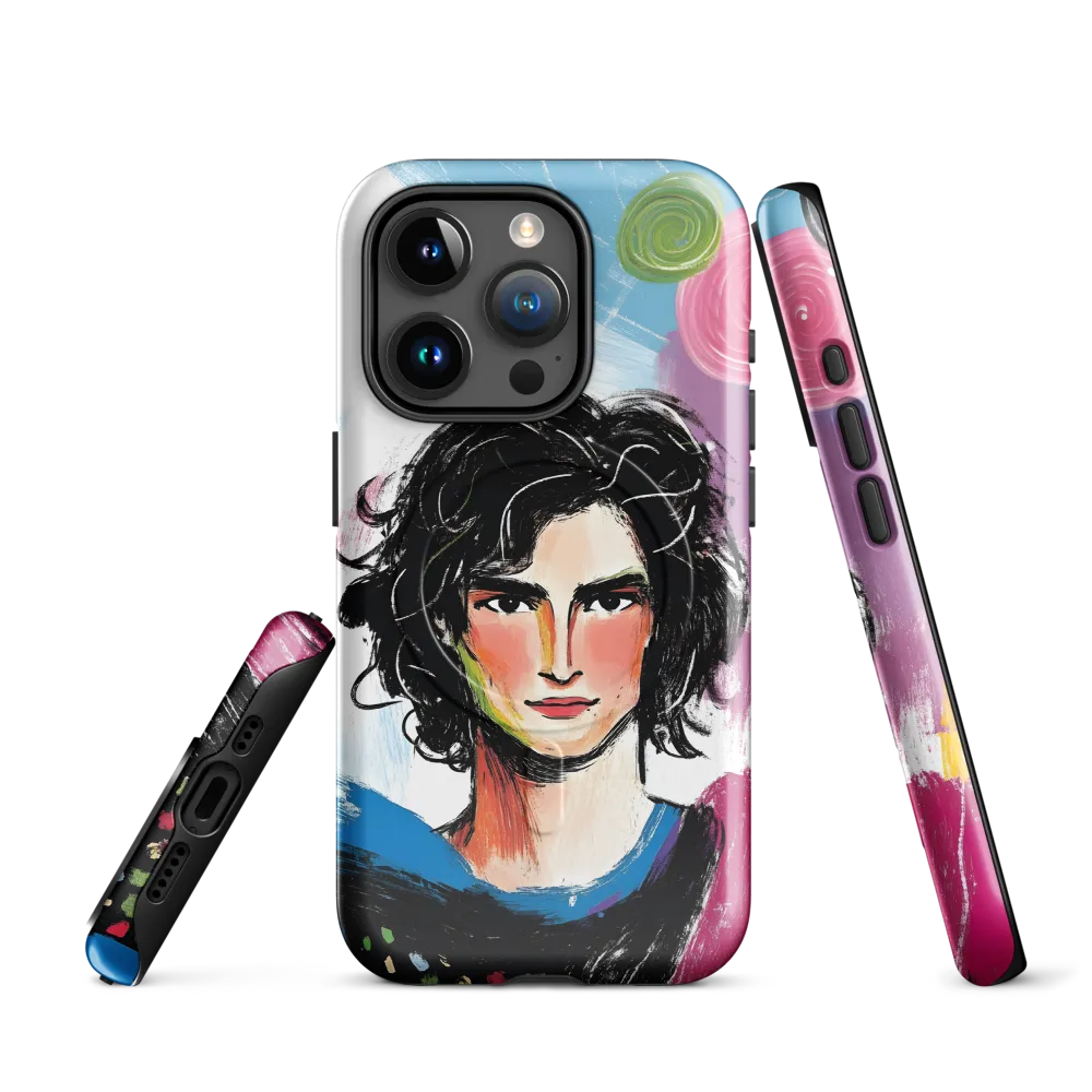 Vibrant Portrait of Youth | Phone Case |  15 Pro | MagSafe® Tough Case | Glossy