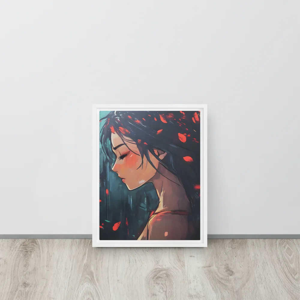 Whispers of Melancholy | Canvas with White Frame | 11″×14″