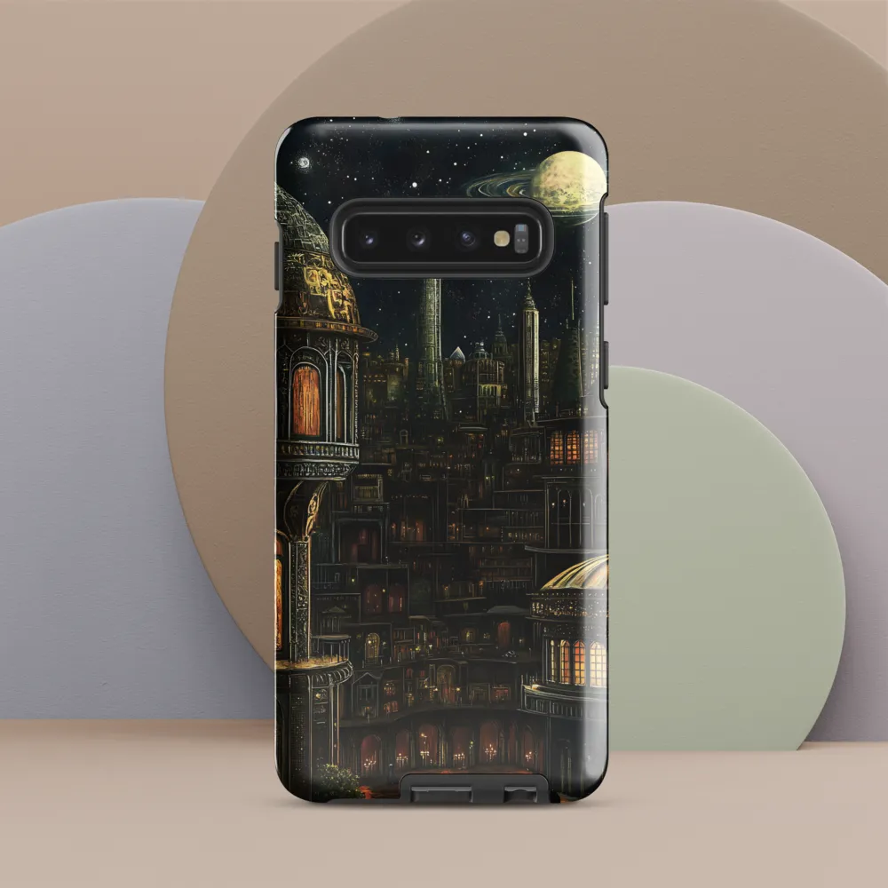 Celestial Enigma: A Surreal Cityscape