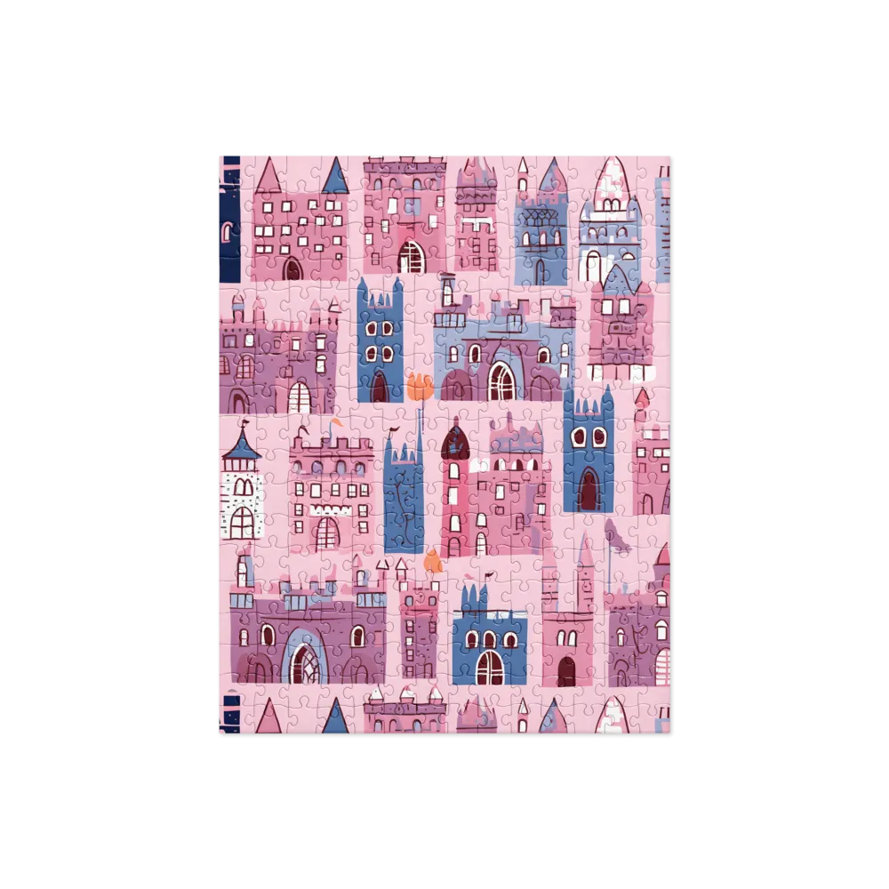 Whimsical Castles: A Playful Tapestry | Jigsaw Puzzle | 252/520 pieces