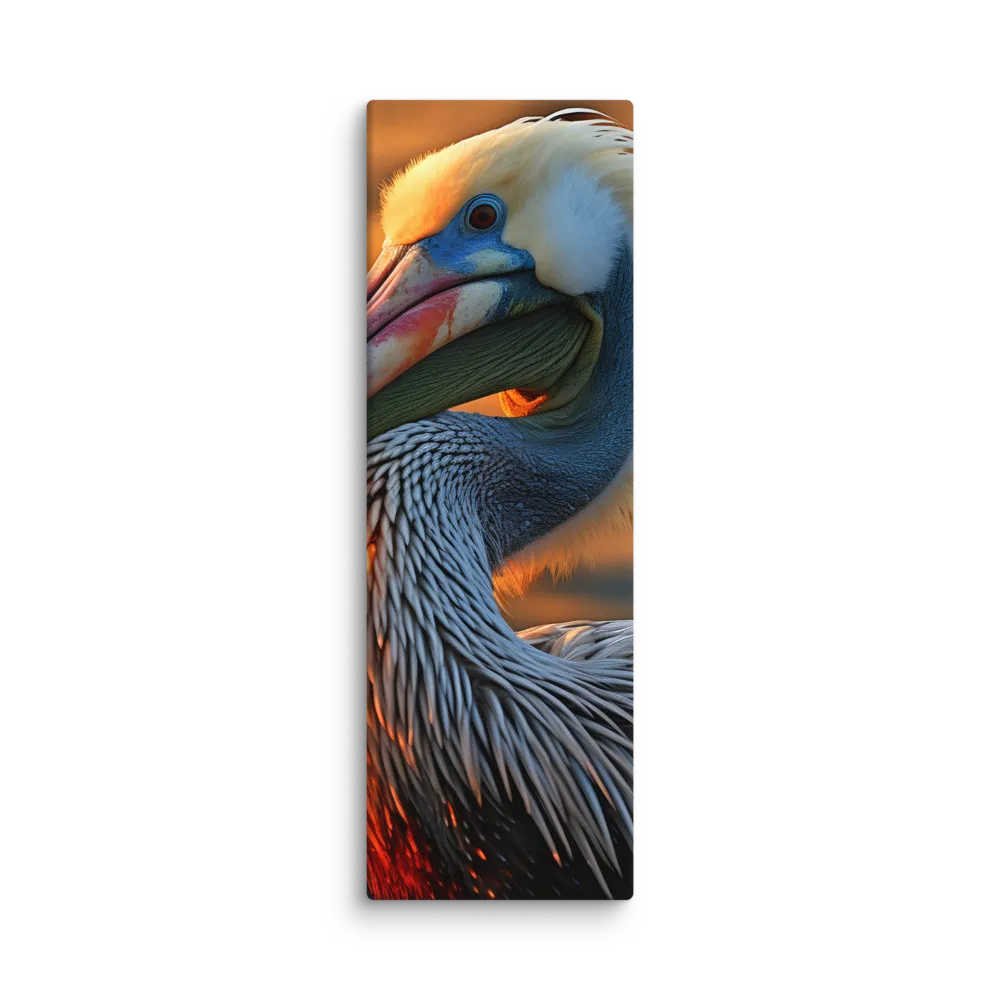 Elegance of the Pelican at Sunset