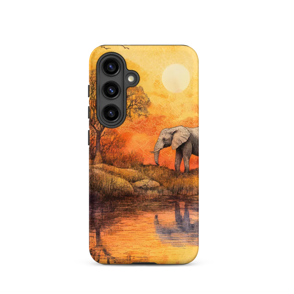 Elephant's Serenity at Dusk